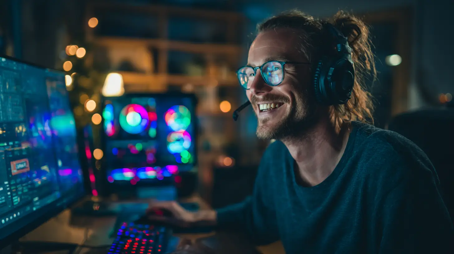 mishkat20 36972 a man wearing headphones is sitting at his desk 84a88b2b 23fa 47aa b027 60d8da664f53